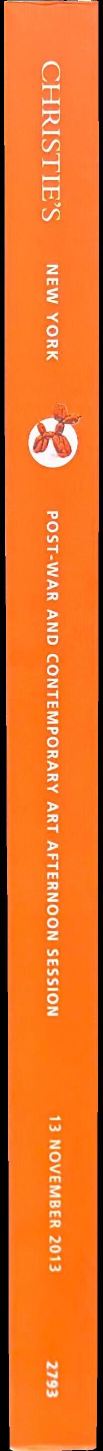 Post-war and contemporary art : afternoon session : Wednesday, 13 November 2013 spine