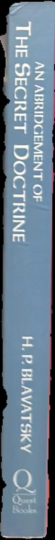 An abridgement of The secret doctrine spine
