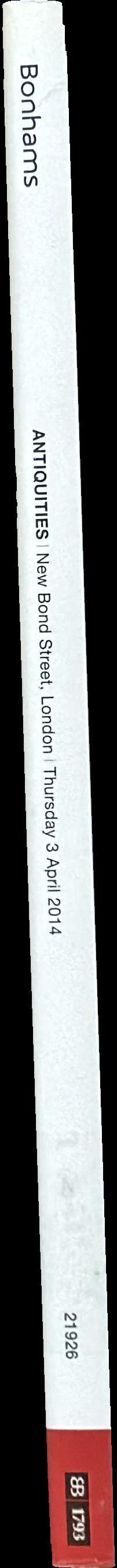 Antiquities : Thursday 3 April 2014 at 10.30, New Bond Street, London spine