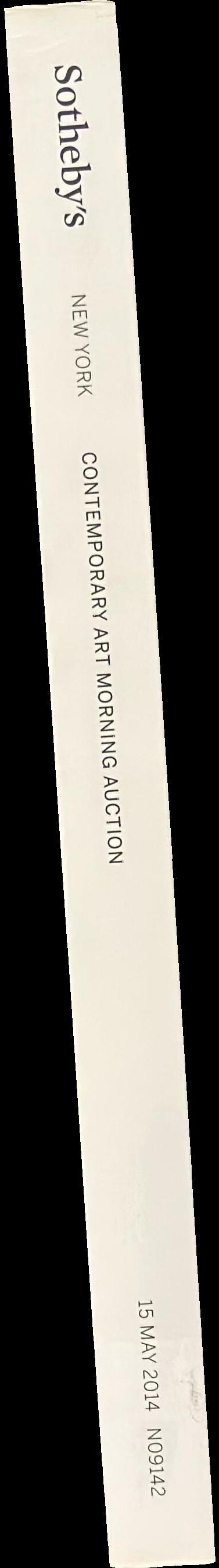 Contemporary art morning auction : auction in New York, 15 May 2014 spine
