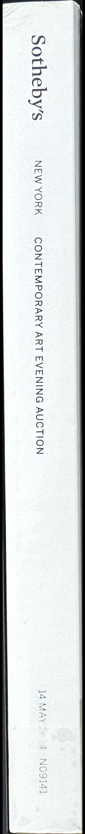 Contemporary art evening auction : auction in New York, 14 May 2014, 7pm spine