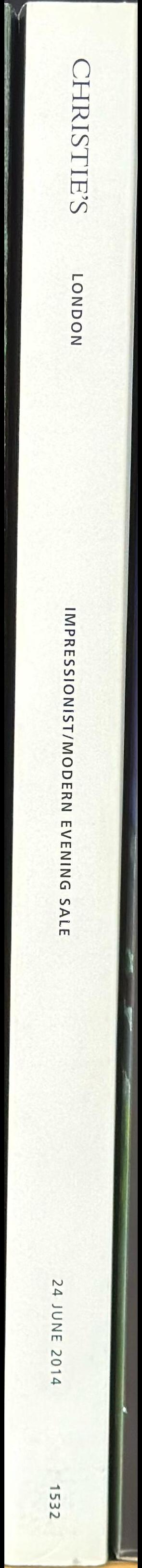 Impressionist/modern evening sale : Tuesday 24 June 2014 spine