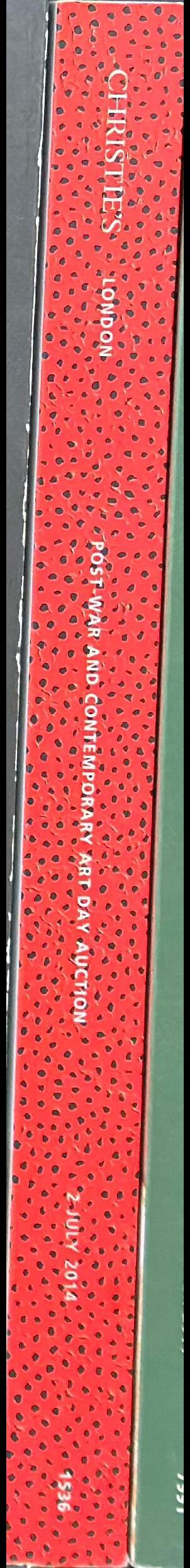 Post-war and contemporary art day auction : Wednesday 2 July 2014 spine
