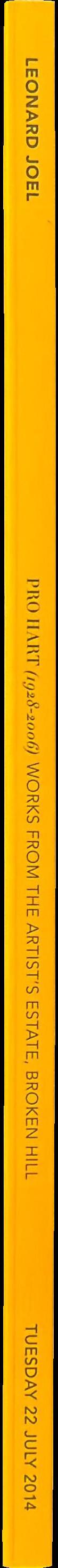 Pro Hart (1928-2006) : works from the artist's estate, Broken Hill : Tuesday 22 July 2014 at 6.30pm, Melbourne spine