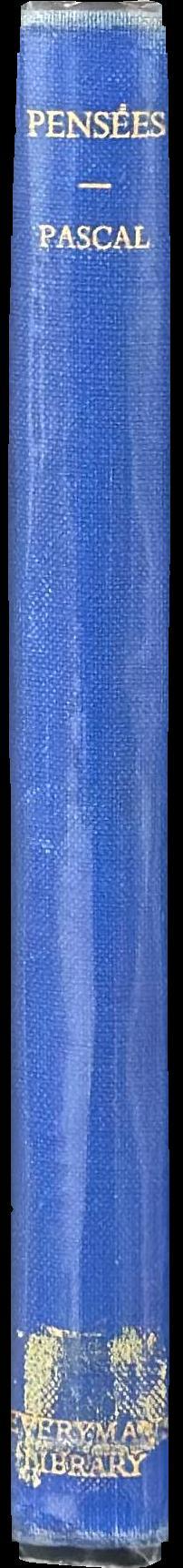Pensées / Blaise Pascal spine