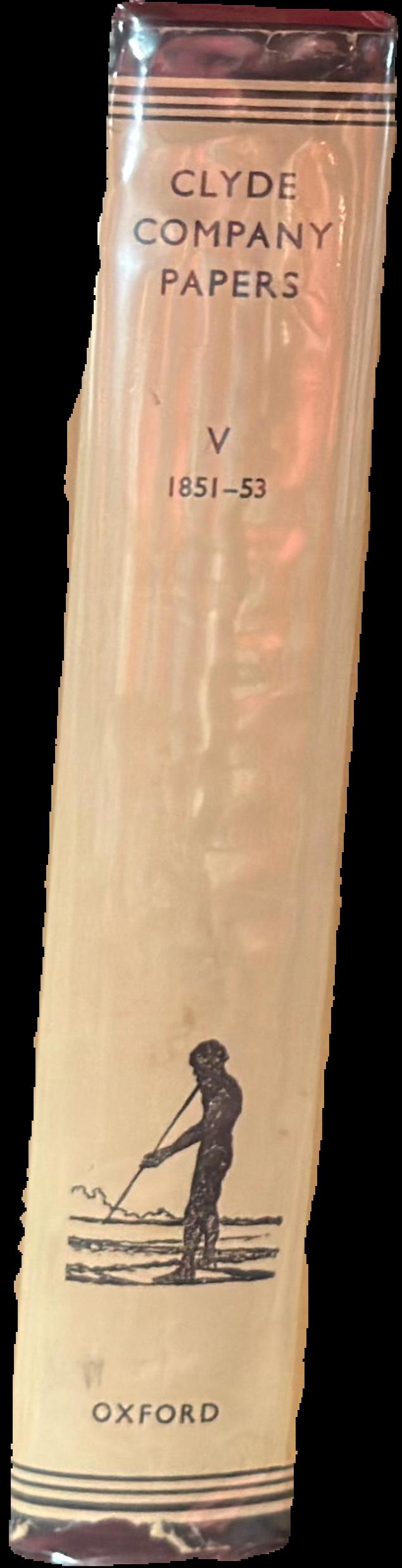 Clyde Company papers : V 1851-53 spine