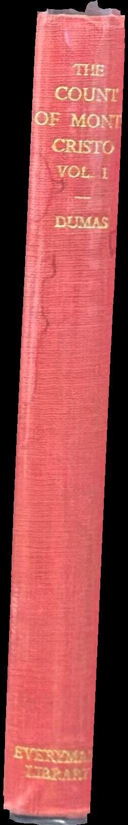 The Count of Monte Christo : volume one spine