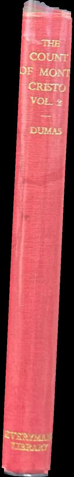 The Count of Monte Christo : volume two / by Alexander Dumas spine