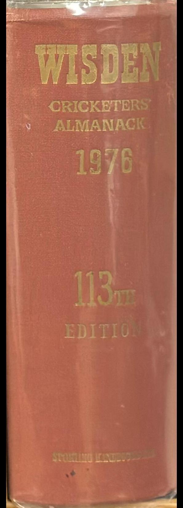 Wisden cricketers' almanack : 1976 spine