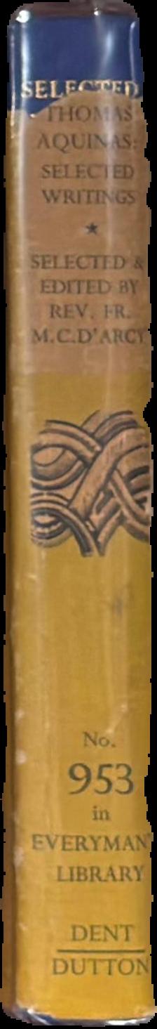 Selected writings / Thomas Aquinas spine