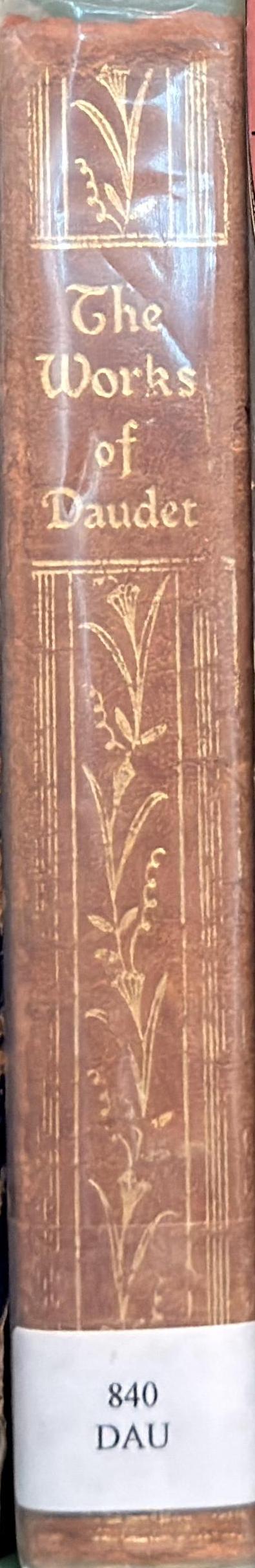 The works of Alphonse Daudet spine