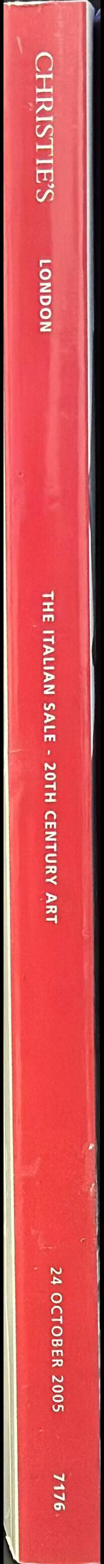 The Italian sale, 20th Century art : Monday 24 October 2005 spine