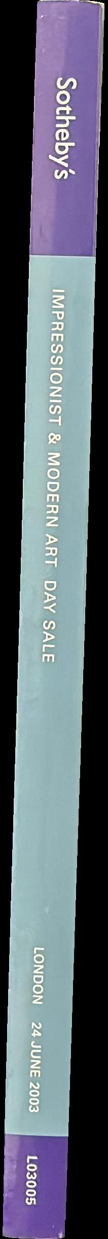 Impressionist and modern art day sale : London, Tuesday 24 June 2003 spine