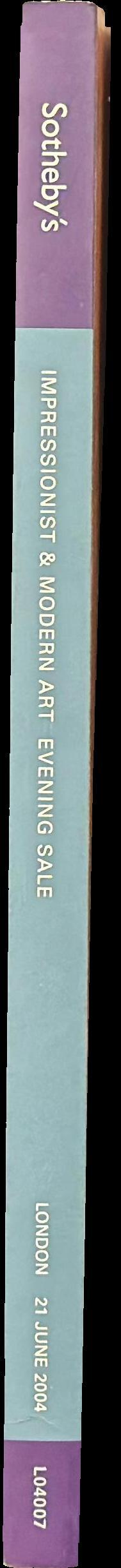 Impressionist and modern art evening sale, including Egon Schiele: fifteen works from a private American collection spine