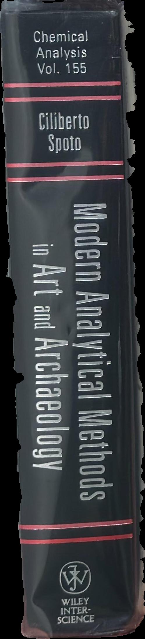 Modern analytical methods in art and archaeology / Enrico Ciliberto and Giuseppe Spoto spine