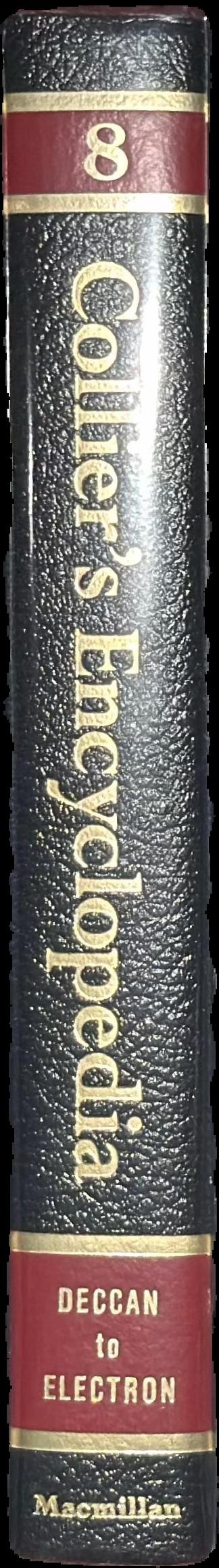 Collier's encyclopedia with bibliography and index spine