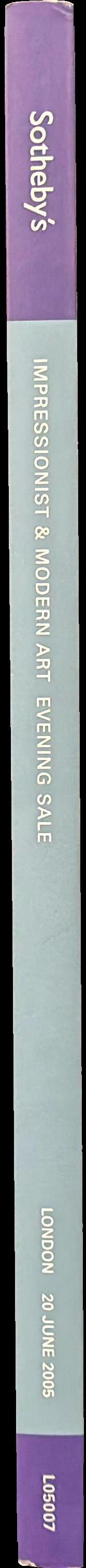 Impressionist and modern art evening sale : London, 20 June 2005 spine