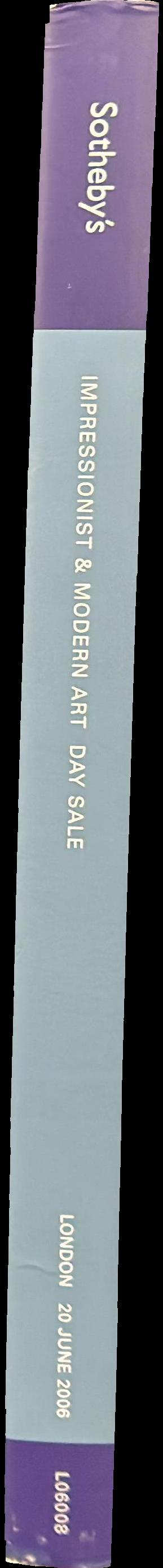 Impressionist and modern art day sale : London, 20 June 2006 spine