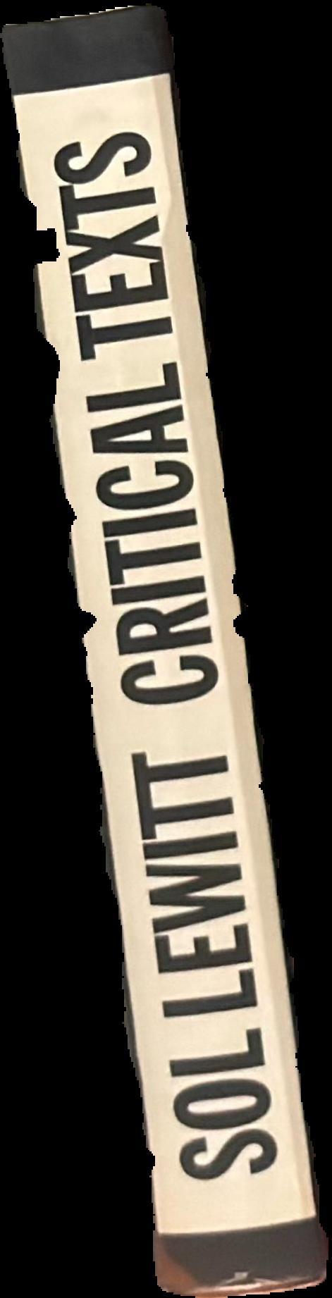Sol Lewitt : critical texts spine
