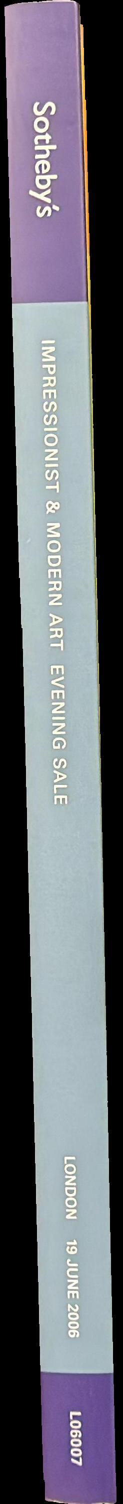 Impressionist and modern art evening sale : London 19 June 2006 spine