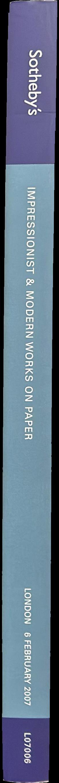 Impressionist and modern works on paper : London, 6 February 2007 spine