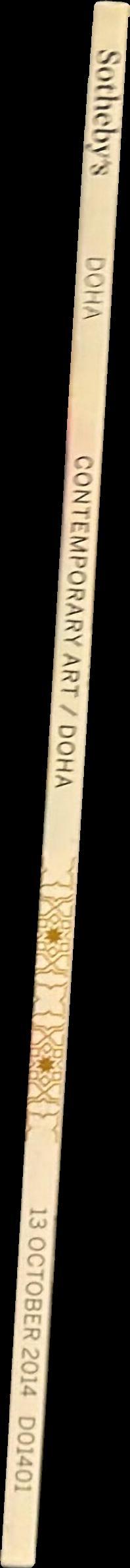 Contemporary art Doha : auction in Doha, 13 October 2014, 7 pm / Sotheby's spine