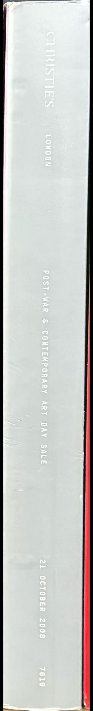 Post-war and contemporary art : day sale, Tuesday 21 October 2008 spine