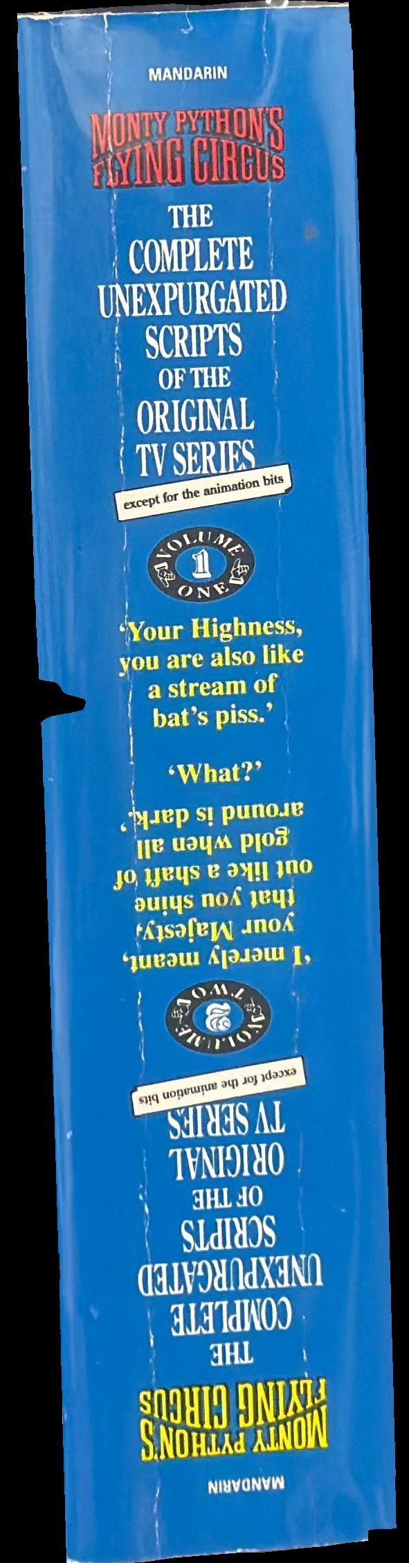 Monty Python's Flying Circus : just the words : volume one [volume two at rear] spine