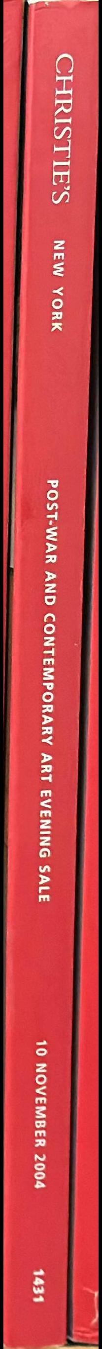 Post-war and contemporary art (evening sale) : Wednesday 10 November 2004 spine