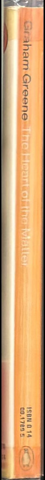 The heart of the matter / Graham Greene spine