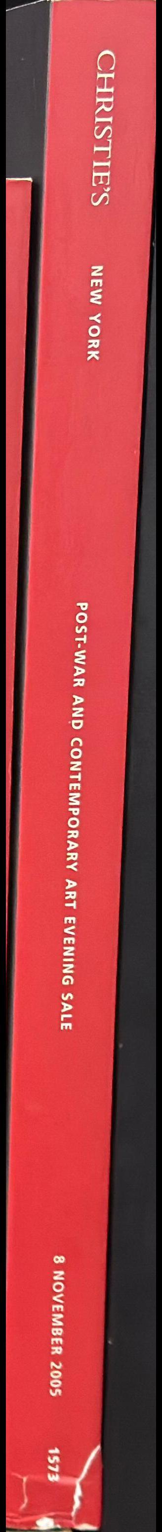 Post-war and contemporary art : evening sale, Tuesday 8 November 2005 spine
