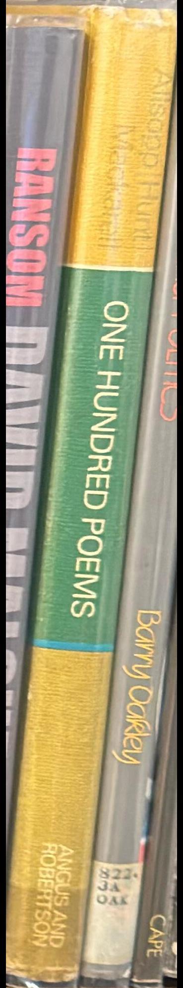 One hundred poems : an anthology for Fourth Form spine