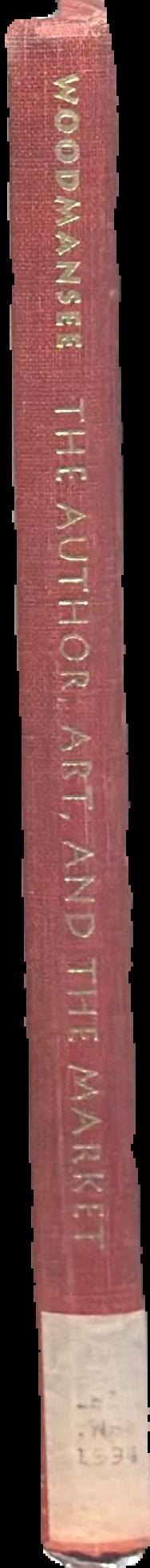 The author, art, and the market : rereading the history of aesthetics spine