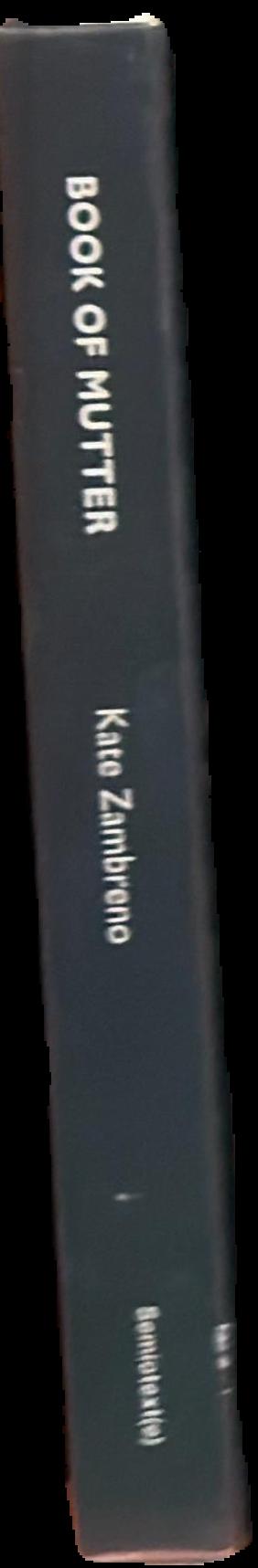 Book of mutter / Kate Zambreno spine