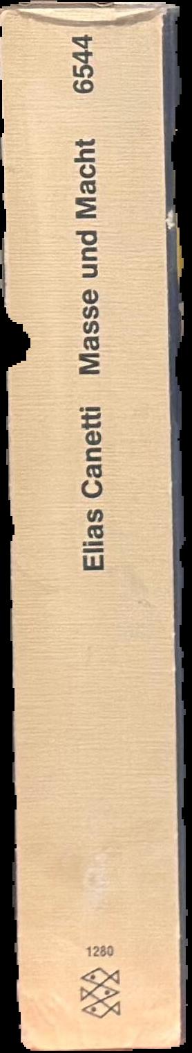 Masse and Macht / Elias Canetti spine