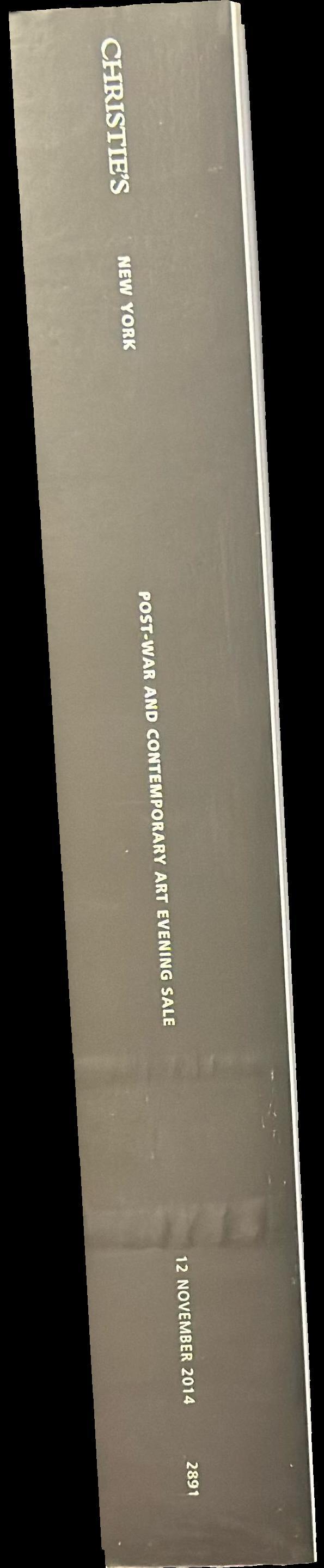 Post-war and contemporary art : evening sale : Wednesday 12 November 2014 spine
