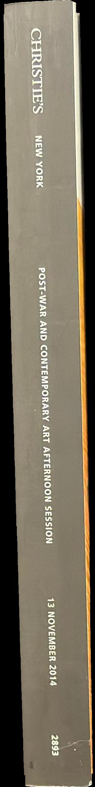 Post-war and contemporary art : afternoon session, Wednesday 13 November 2014 spine