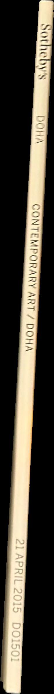 Contemporary art Doha : auction in Doha, 21 April 2015, 7 pm / Sotheby's spine