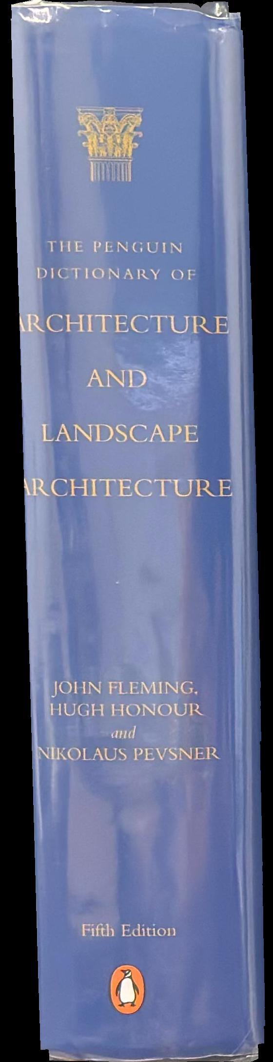 The Penguin dictionary of architecture and landscape architecture spine