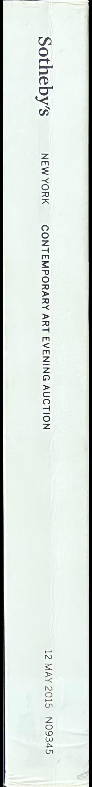 Contemporary art evening auction : auction in New York, 12 May 2015, 7 pm spine