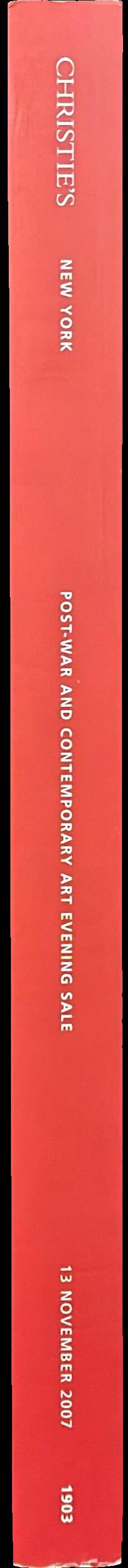 Post-war and contemporary art : evening sale, Tuesday 13 November 2007 spine