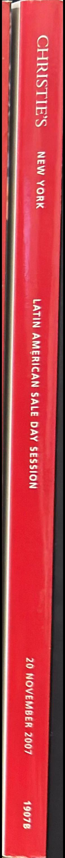 Latin American sale : day session, Tuesday 20 November 2007 spine