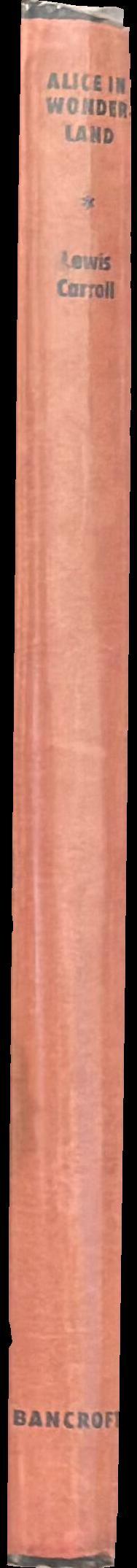 Alice in Wonderland spine