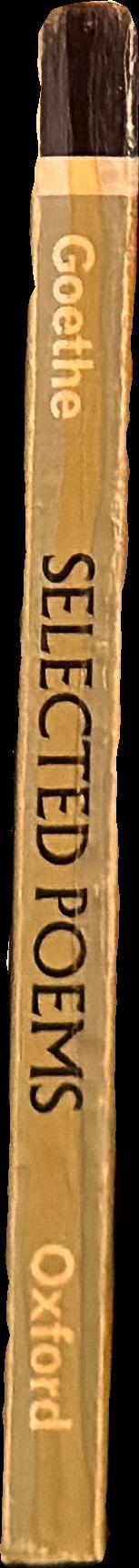 Selected poems spine