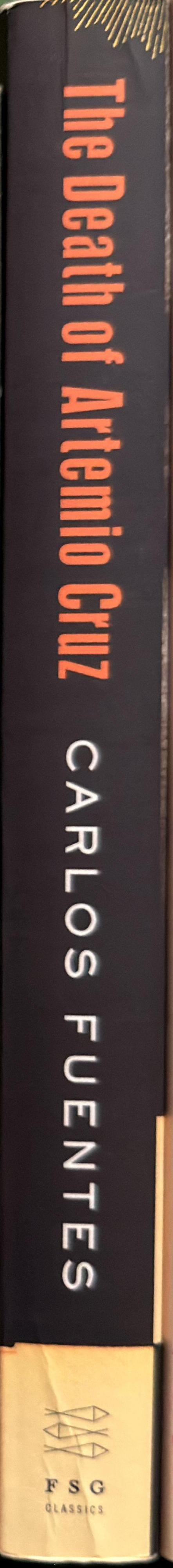 The Death of Artemio Cruz A Novel spine