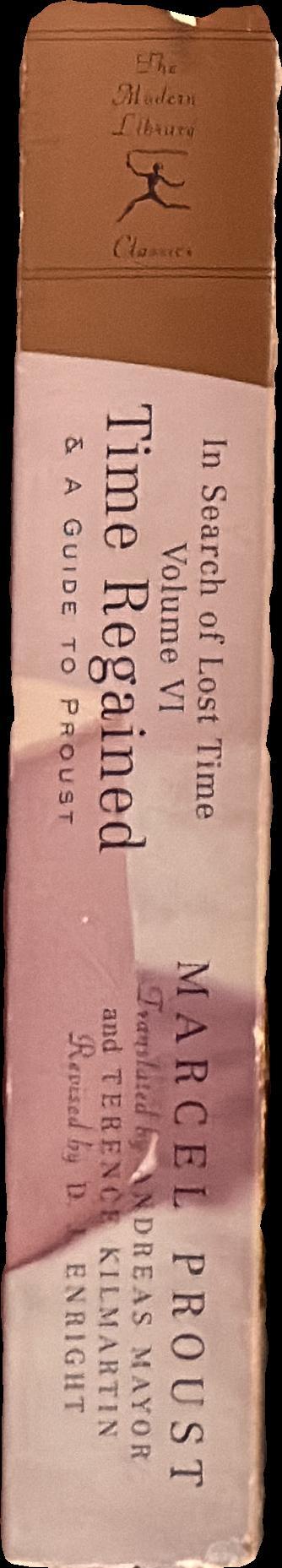 In search of lost time : Time regained & A guide to Proust spine