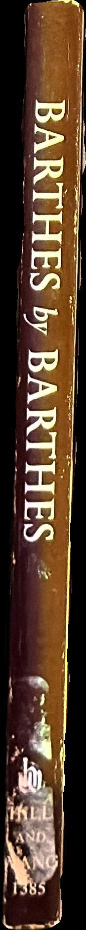 Roland Barthes by Roland Barthes spine