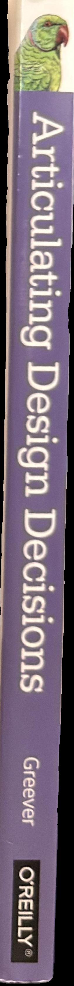 Articulating design decisions spine