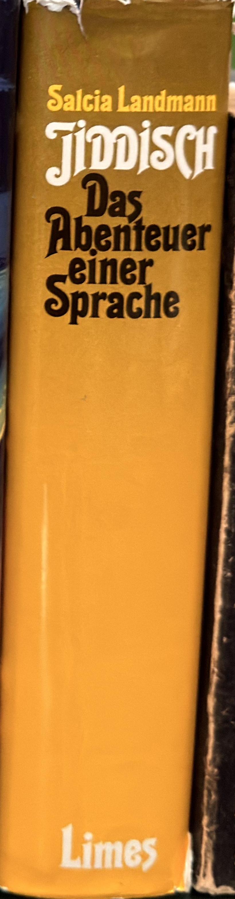 Jiddisch : das Abenteuer einer Sprache spine