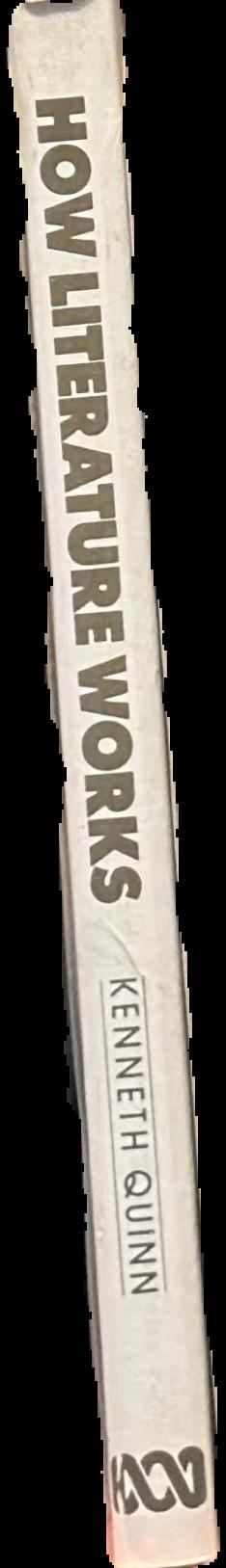 How literature works : the nature of the literary experience / Kenneth Quinn spine